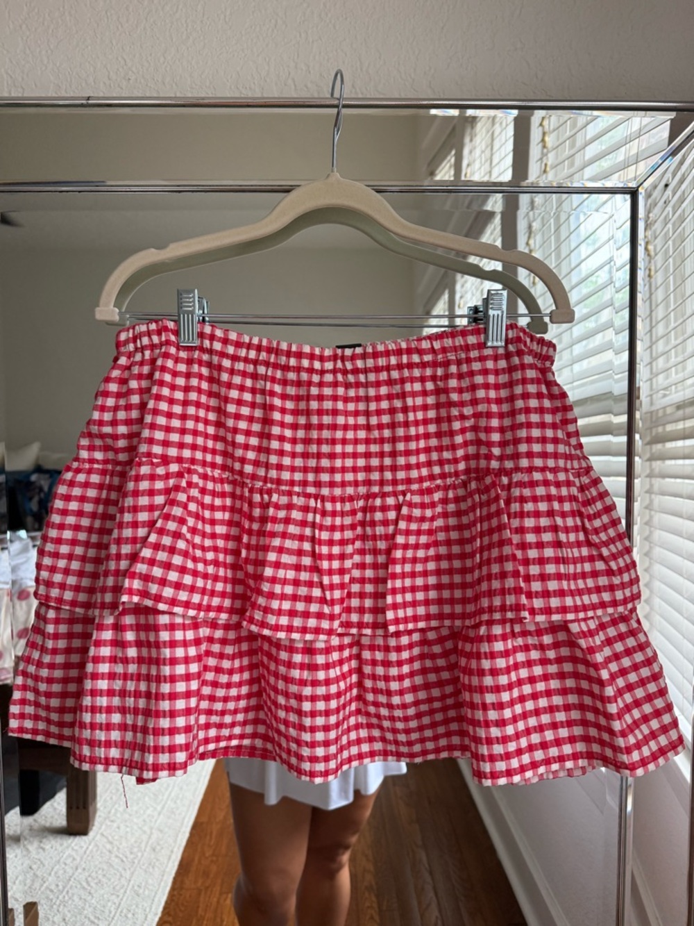 Red gingham skort!